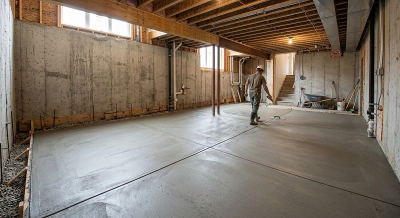 Basement Concrete Installation in Upatoi, GA