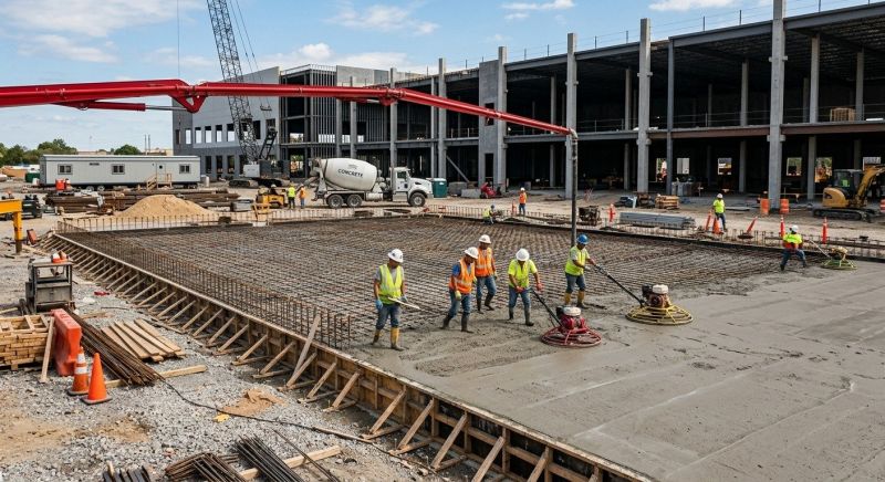 Commercial Slab Construction in Fort Mitchell, AL