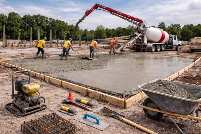 Commercial Slab Installation in Upatoi, GA