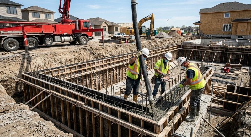 Foundation Wall Pouring in Upatoi, GA