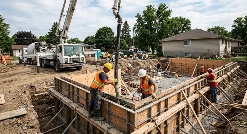 Poured Foundation Installation in Columbus, GA